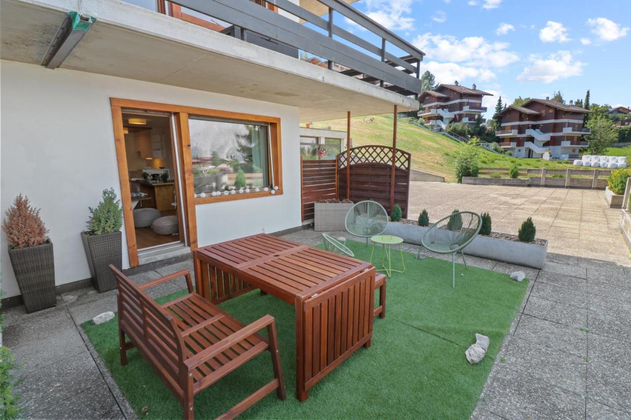 Superbe Appartement Avec Piscine Nendaz Kültér fotó
